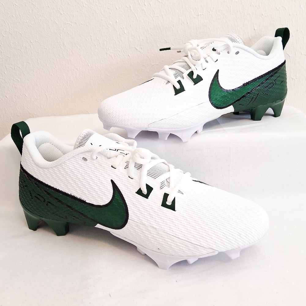 Nike Vapor Edge 360 2 White Green Football Cleats